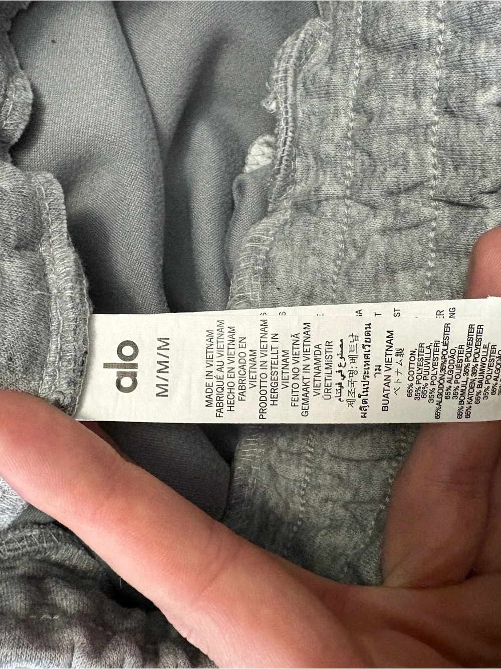 ALO Yoga Kids Light Gray Sweatshirt & Jogger Pajama Set